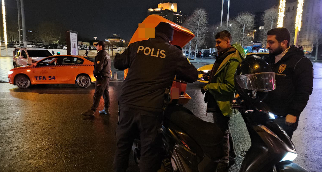 Taksim’de helikopter destekli ’Huzur İstanbul’ uygulaması