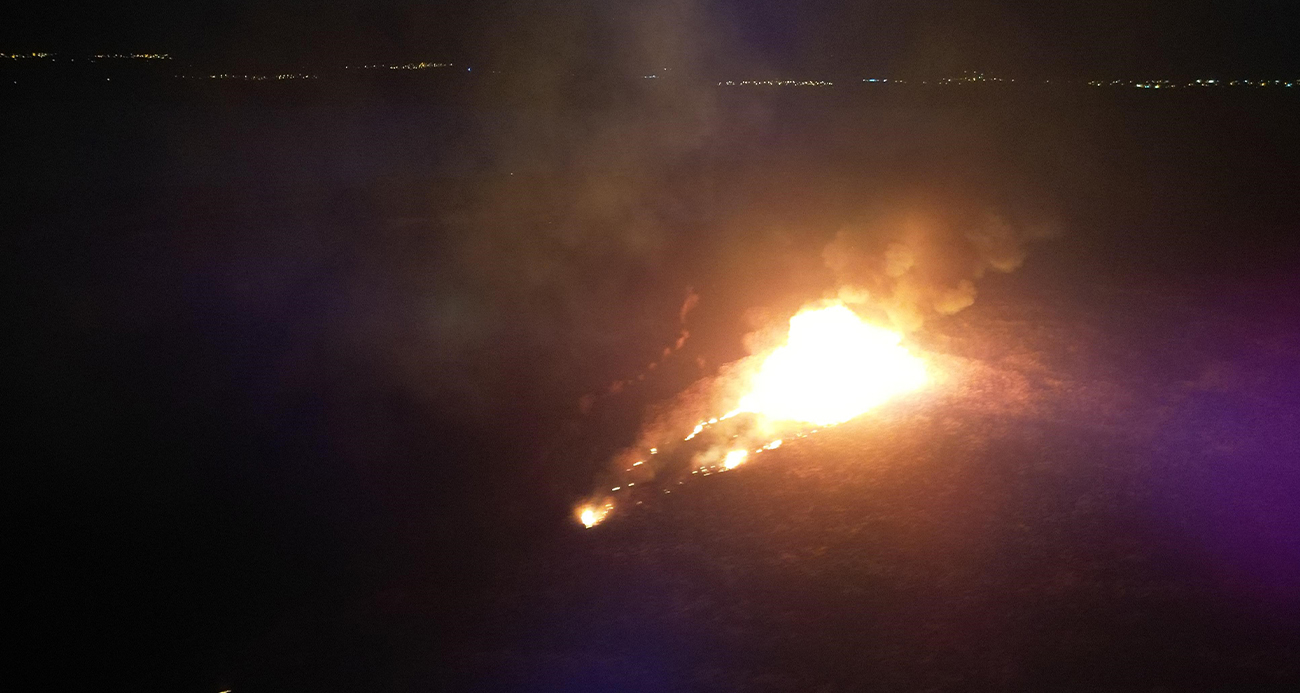 Eber Gölü’nde yangın