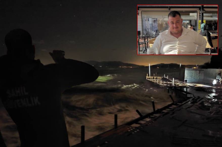 Fırtına, iskelede çalışan işçileri denize düşürdü: 1 ölü, 2 yaralı