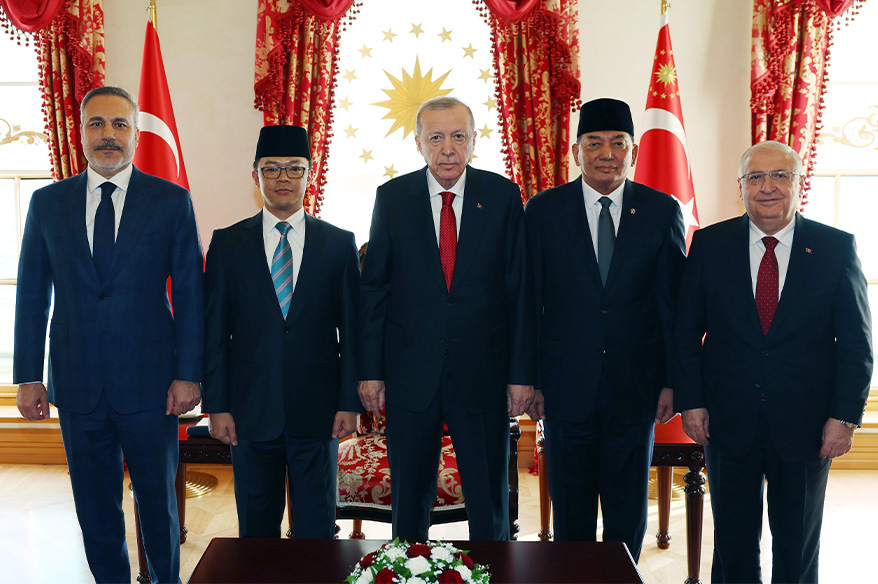 Cumhurbaşkanı Erdoğan, Endonezya Dışişleri ve Savunma Bakanını kabul etti