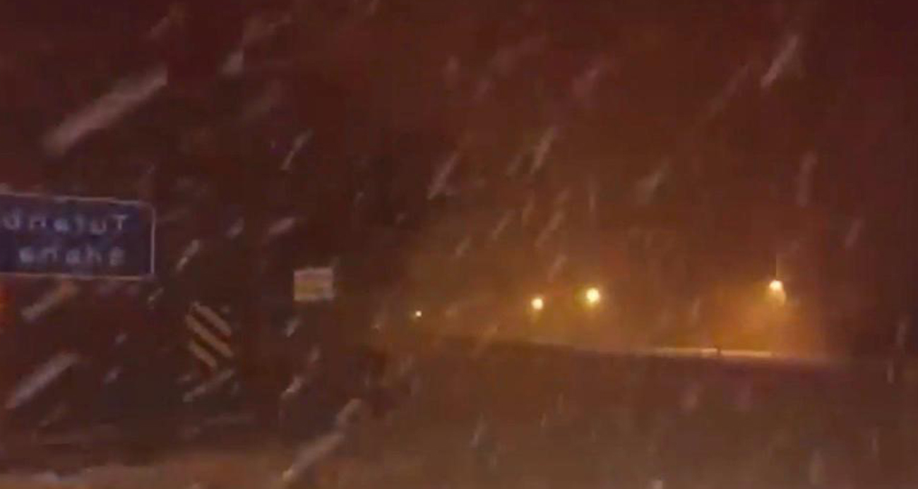 Kayseri-Kahramanmaraş kara yolu tipi nedeniyle trafiğe kapatıldı