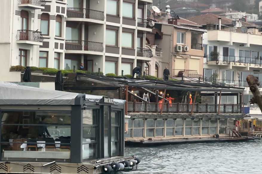 Bebek Otel’de kaçak bölümler yıkılıyor