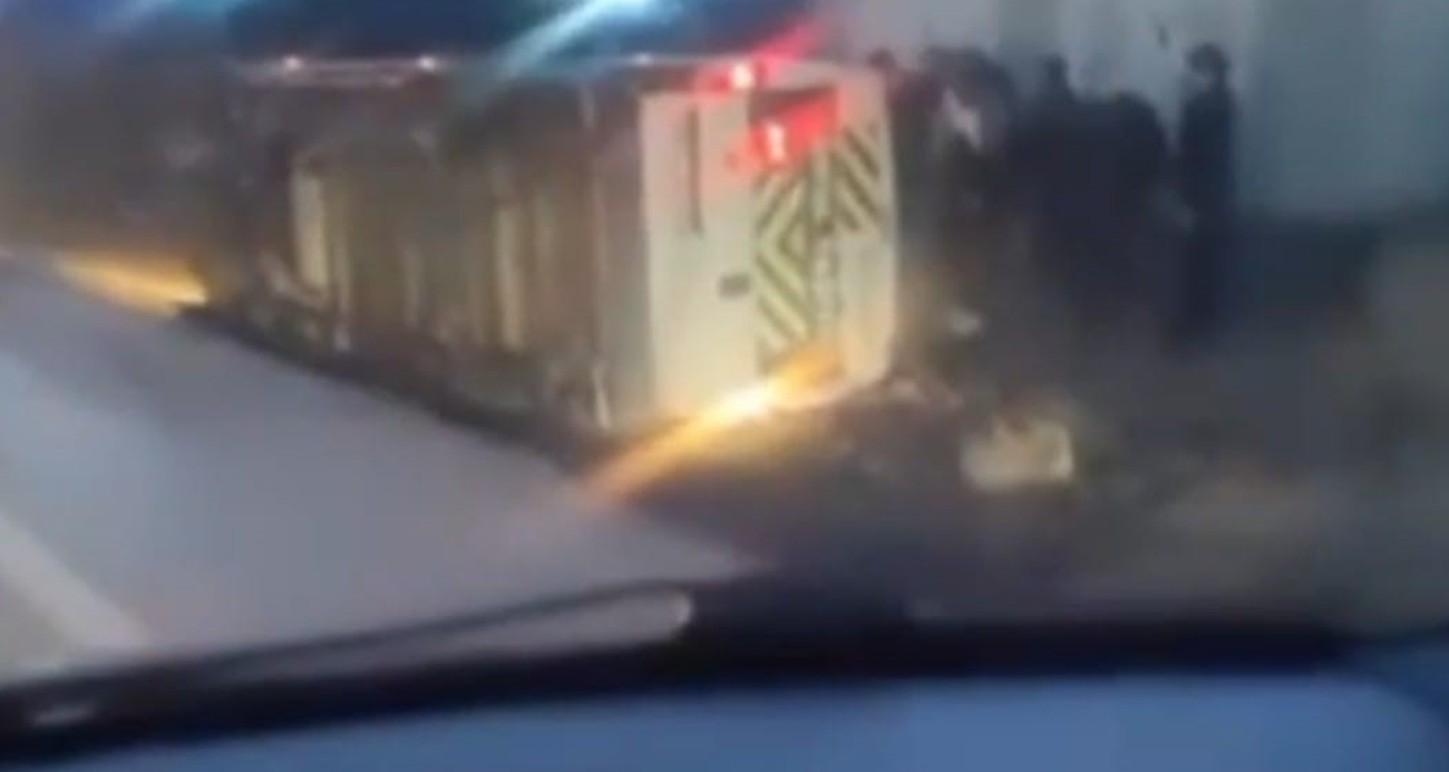 Ankara’da servis aracı yan yattı: 7 yaralı