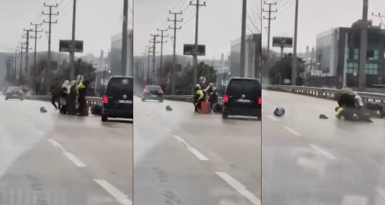 Bursa’da tartıştığı kuryeyi dövdü: O anlar kameraya yansıdı