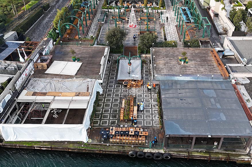 Boğaz hattında yıkımlar sürüyor