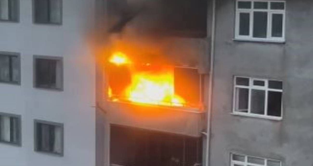 Arhavi’de apartman dairesinde yangın paniği