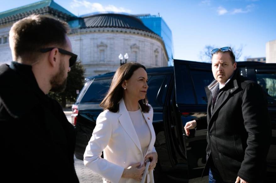 Trump, Venezuela muhalefet lideri Machado ile Beyaz Saray'da bir araya geldi