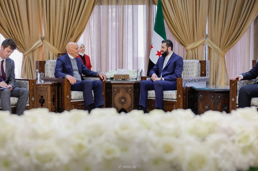 Suriye Devlet Başkanı eş-Şara, ABD’nin Suriye Özel Temsilcisi Barrack’ı kabul etti