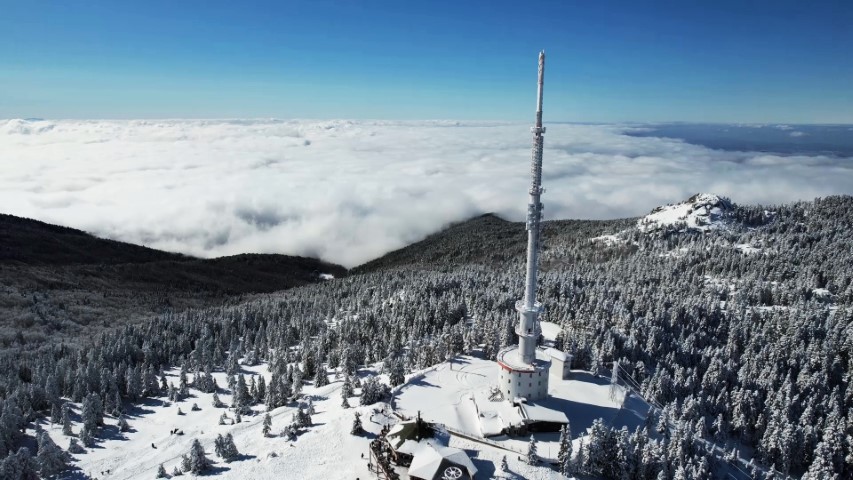 Uludağ’da sömestr yoğunluğu drone görüntülerine yansıdı