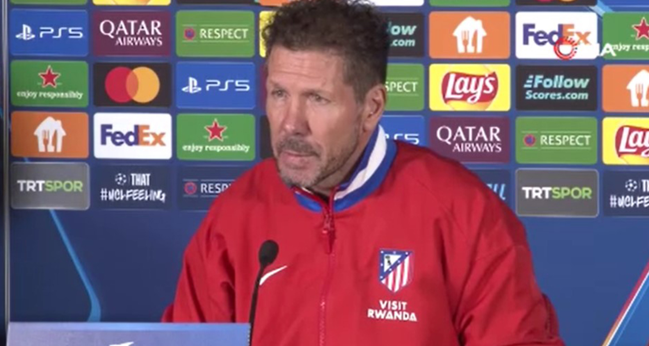 Diego Simeone: "İlk 8 için maçı kazanmamız gerekiyor, beraberlik işimize yaramaz"