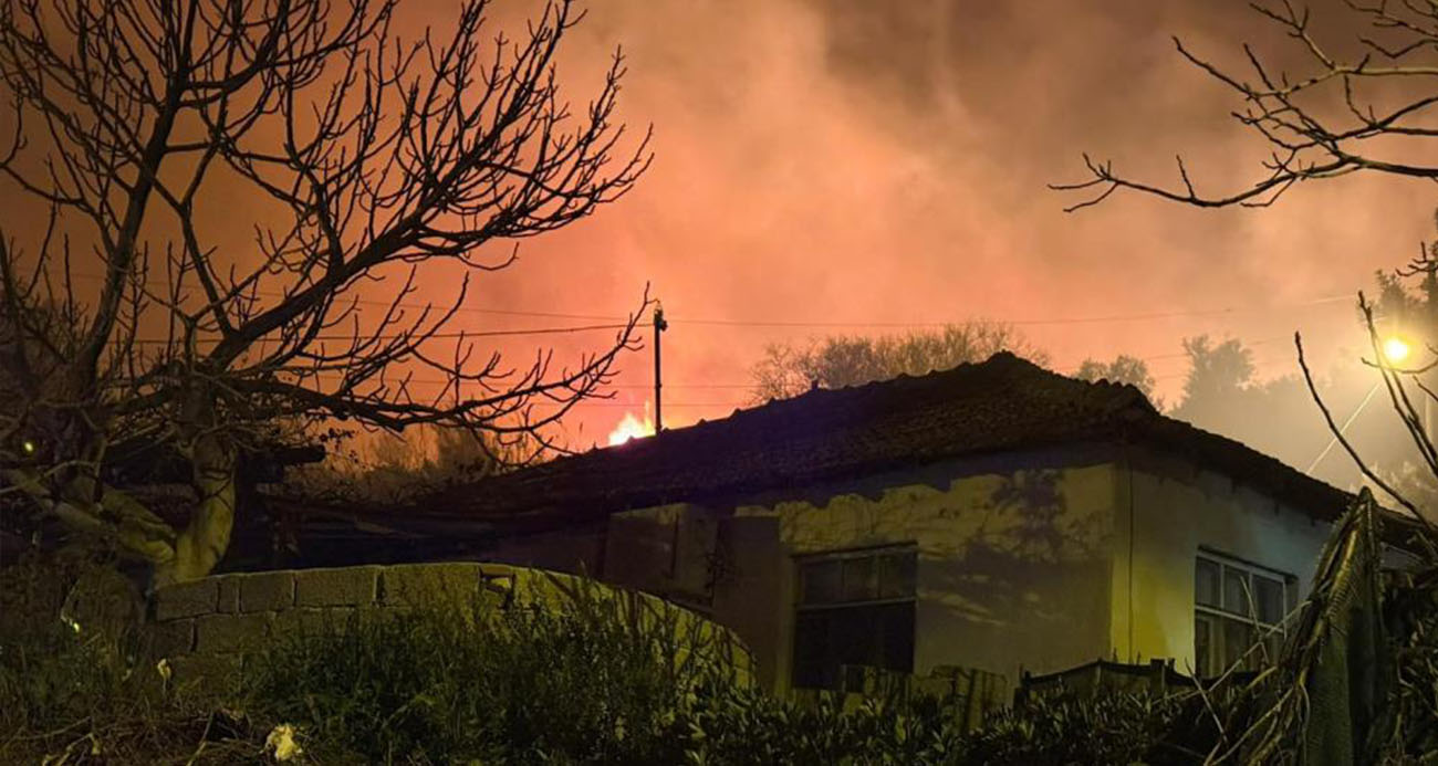 Antalya’da evleri tehdit eden orman yangını kontrol altına alındı