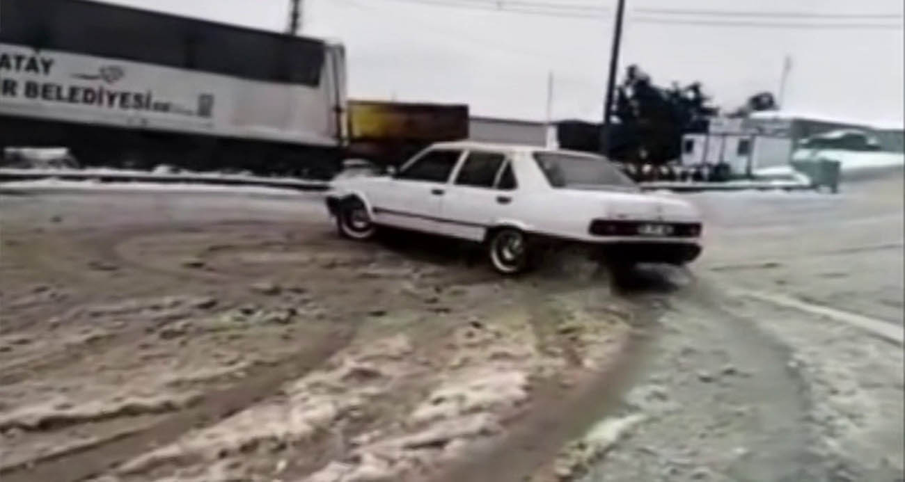 Karda drift keyfi pahalıya patladı