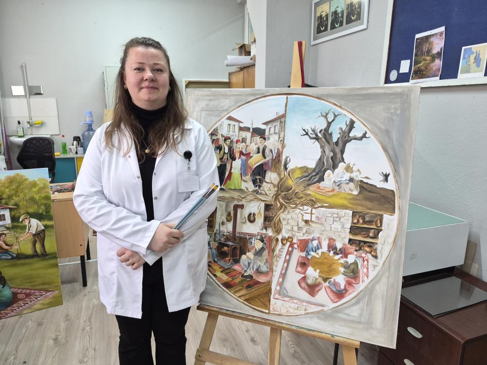 Türk aile yapısı yağlı boya tablolarıyla ölümsüzleşiyor