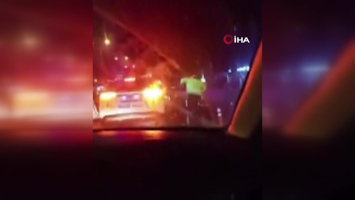 Esenyurt’ta aracının polisin üzerine süren sürücü tutuklandı