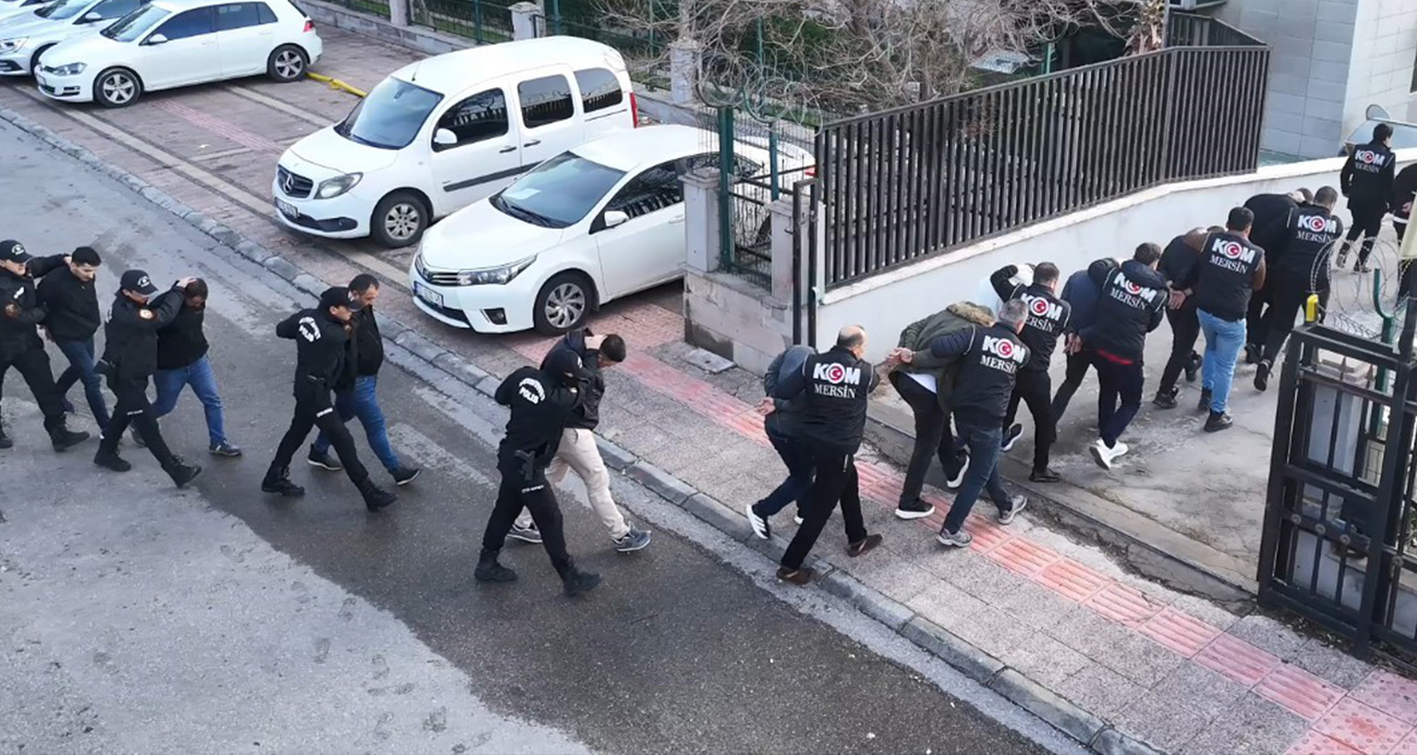 Mersin’de 10 milyarlık suç örgütü operasyonu: 17 tutuklama