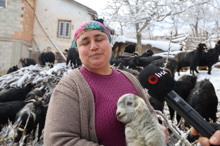 Kırsalda hayvancılıkla uğraşan kadın besicinin zorlu mesaisi
