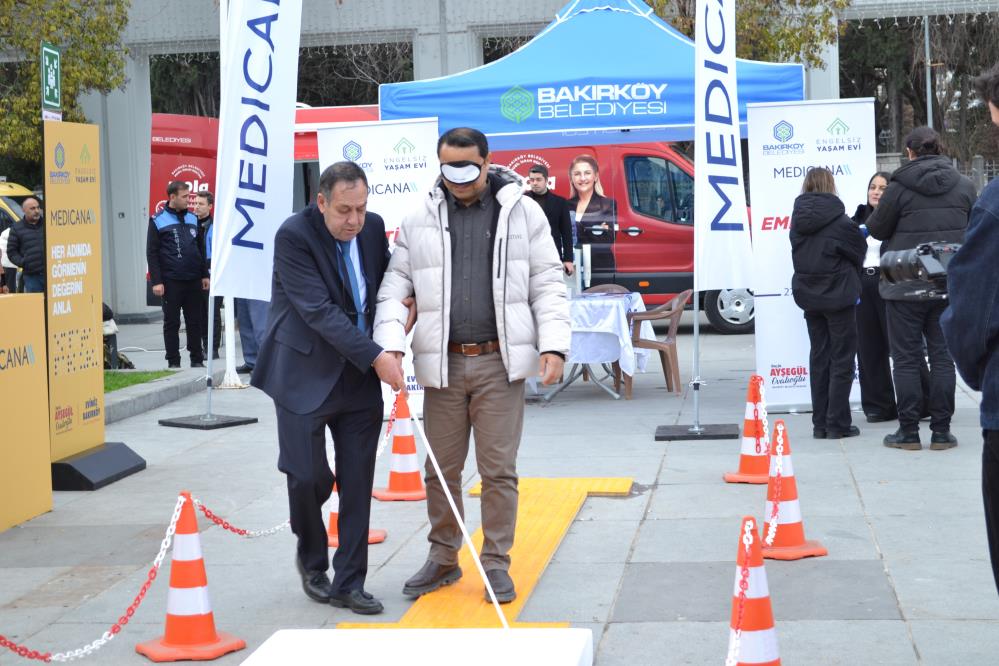 Görme engelliler için Bakırköy’de Empati Parkuru kuruldu