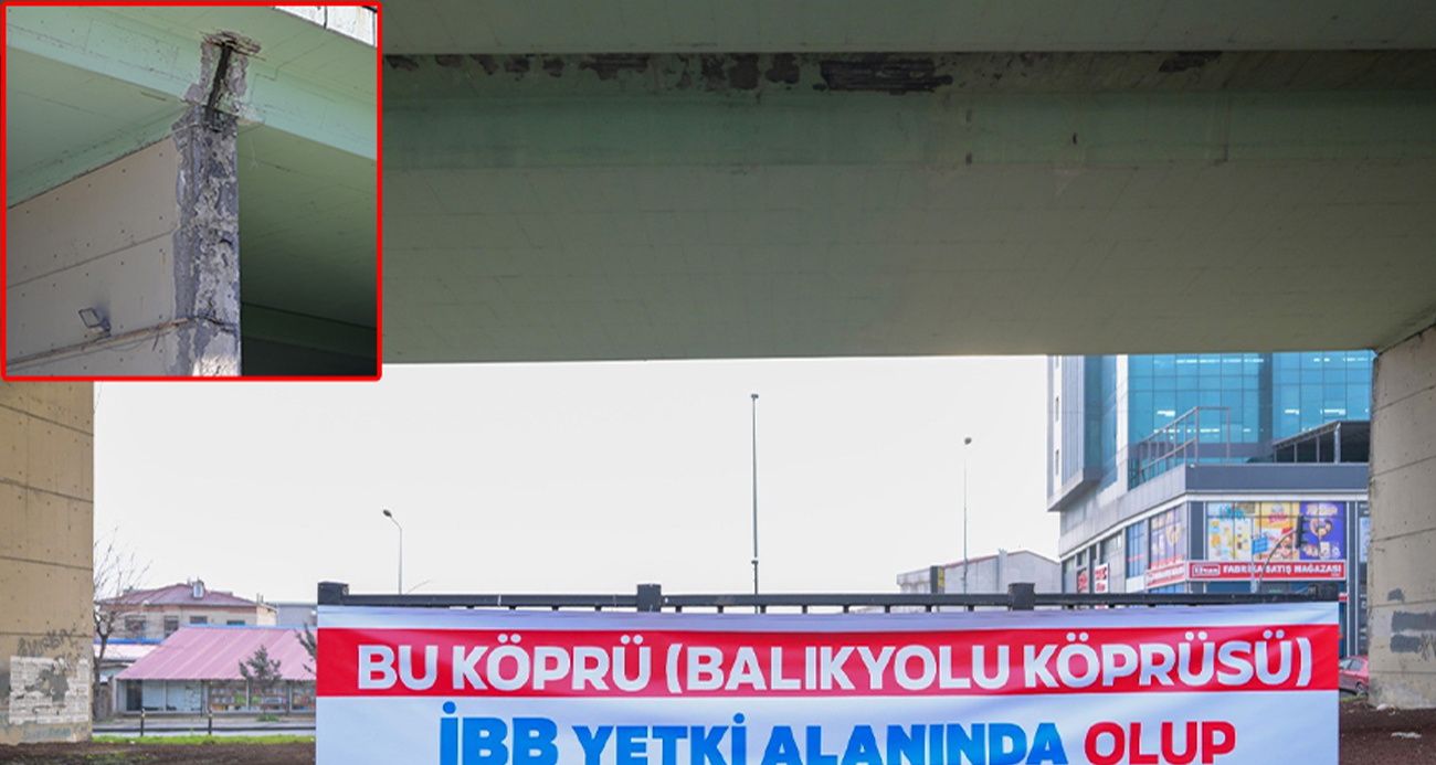 İBB’ye Ait Balıkyolu Köprüsü tehlike saçıyor: Vatandaş isyanda