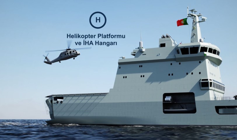 Portekiz denizde ikmal ve lojistik destek gemilerinin blokları kızağa alındı