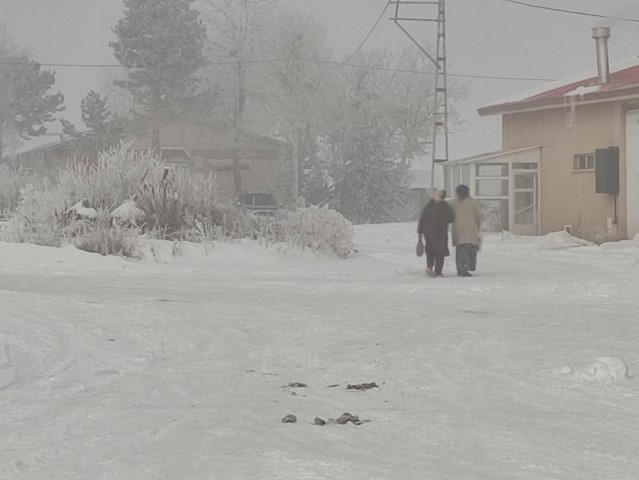 Dondurucu soğukların etkili olduğu Ardahan’da hayat durma noktasına geldi