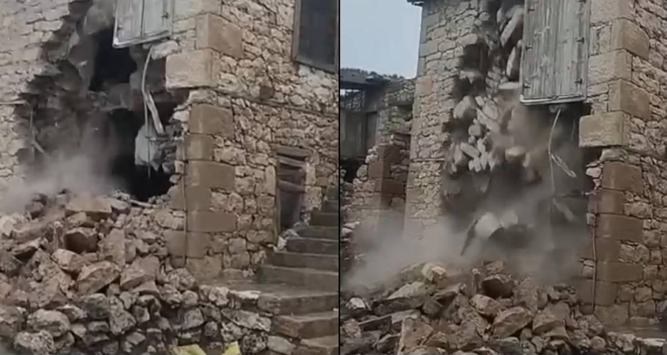 Komşusu ’adam öldü evi de yıkıldı’ dedi o anda ev çöktü