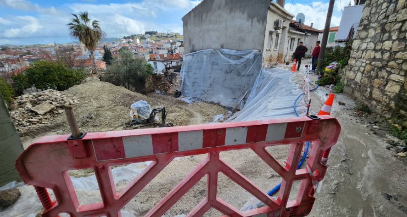 Urla’da önlem alınmadan yapılan temel kazısı faciaya neden oluyordu