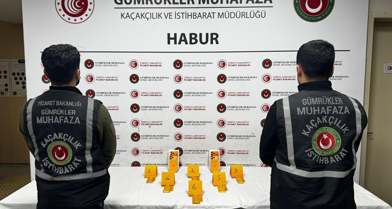 Habur’da ayakkabı içerisinde 41 kilo altın ele geçirildi