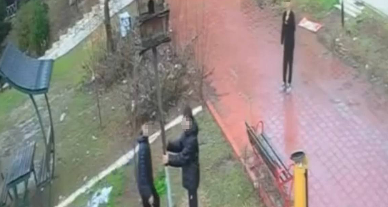 Adana’da parktaki kuş yuvasını parçaladılar