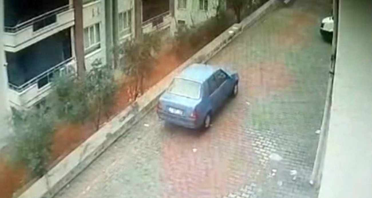 Gaziantep’te istinat duvarının çöktüğü anların görüntüsü ortaya çıktı