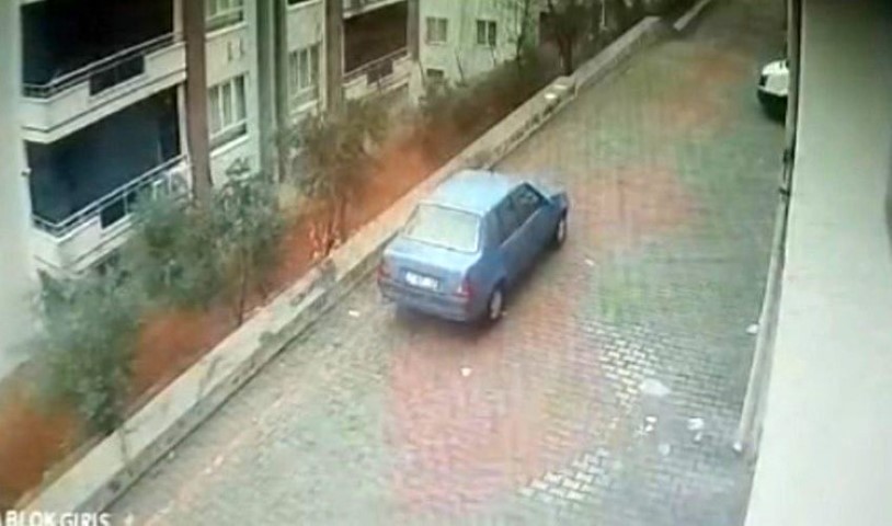 Gaziantep’te istinat duvarının çöktüğü anların görüntüsü ortaya çıktı