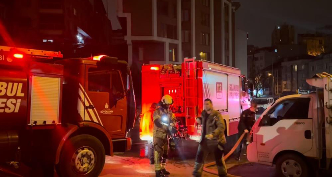 Kağıthane’de metruk binada şüpheli yangın