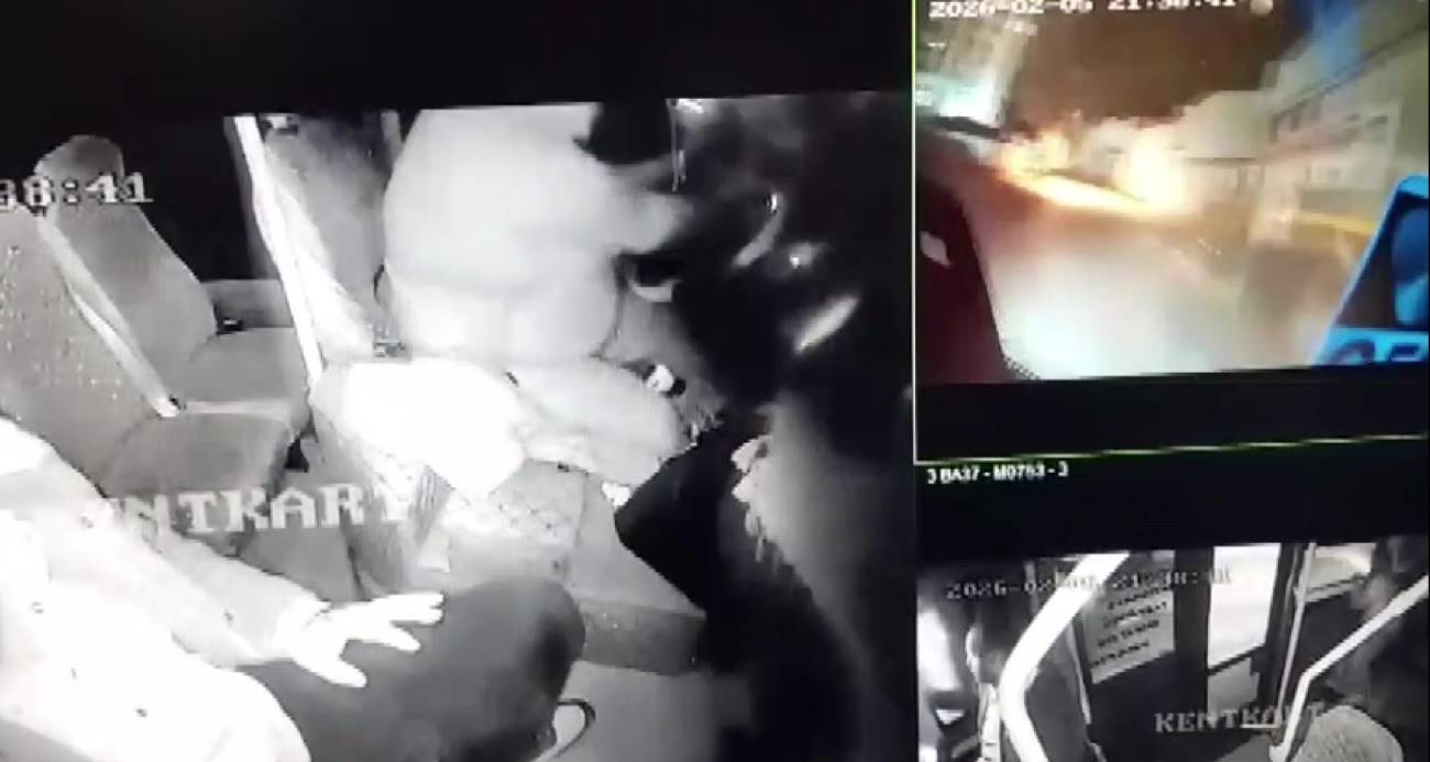 Yolcu minibüsü ile otomobil kafa kafaya çarpıştı