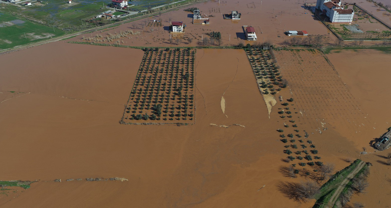 Salihli’de felaketin boyutu havadan görüntülendi