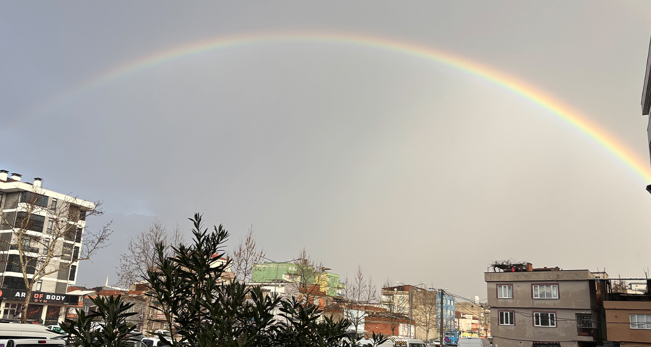 Bursa’da gökkuşağı hayran bıraktı