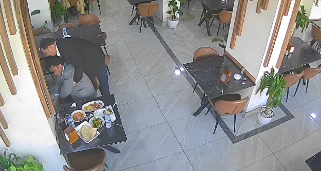 Boğazına lokma kaçan müşteri, heimlich manevrasıyla kurtarıldı