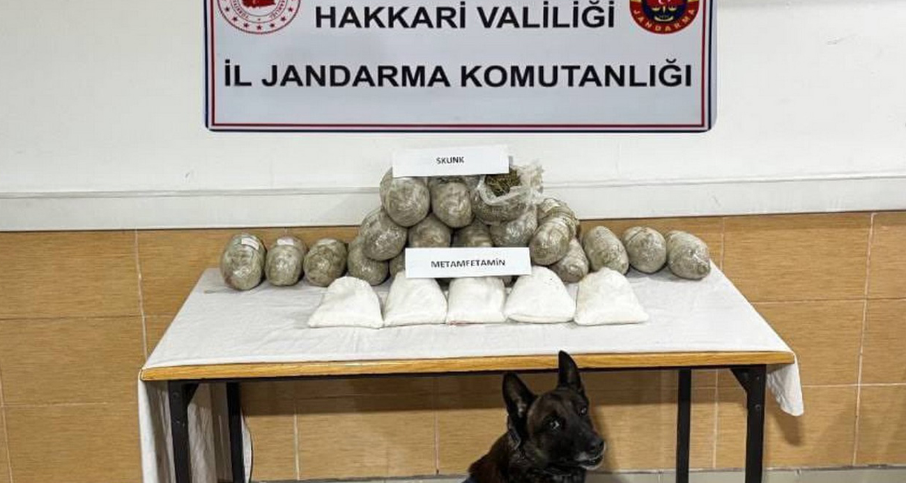 Hakkari’de 22 kilo uyuşturucu ele geçirildi
