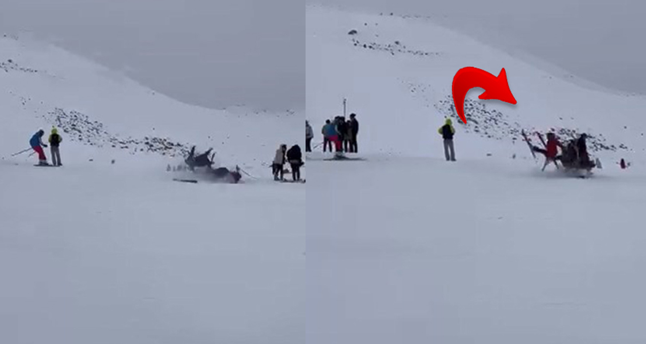 Kayak merkezinde kaza: 6 yaralı