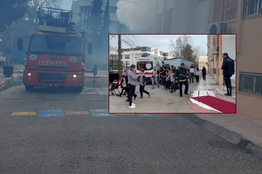 Antalya’da ilkokulda yangın: Öğrenciler tahliye edildi!