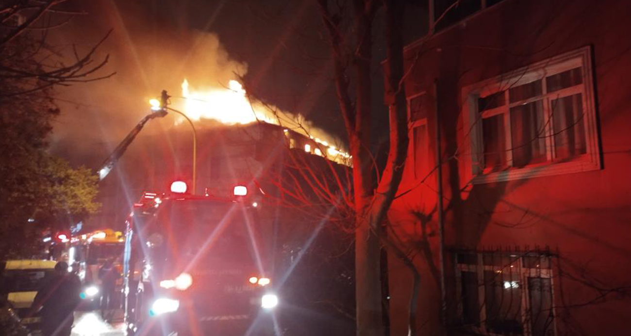 Üsküdar’da korkutan yangın