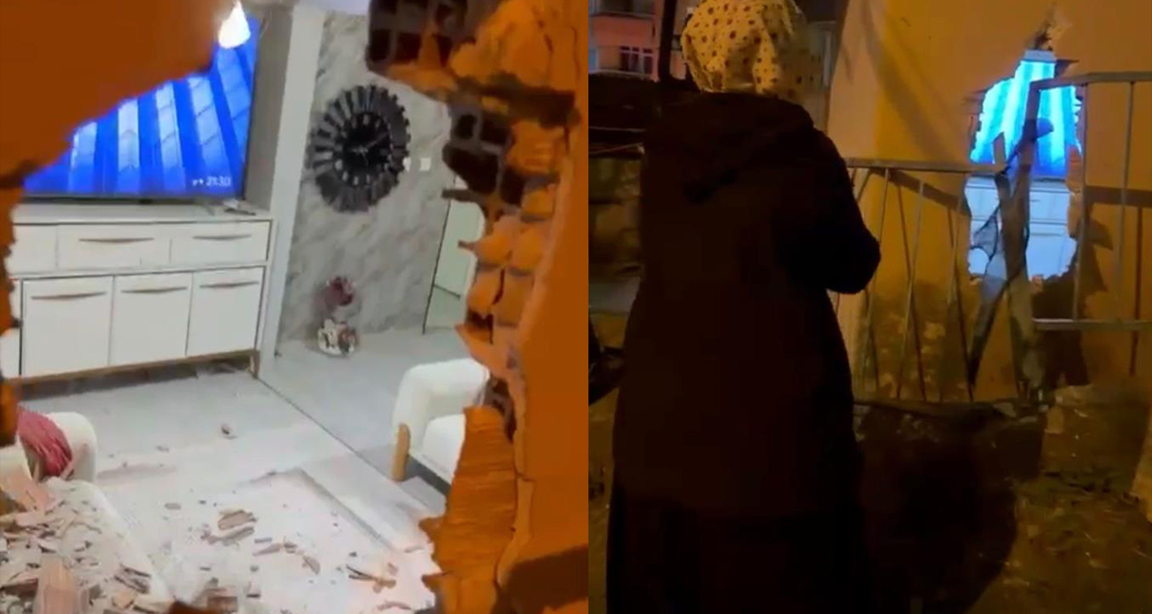 Evinde otururken kamyonetin çarptığı duvarın altında kalarak yaralandı