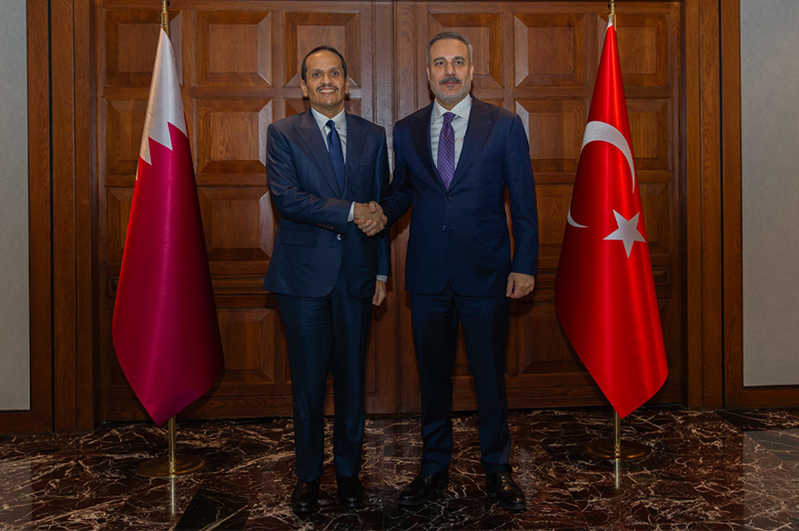 Bakan Fidan, Katarlı mevkidaşı Al Thani ile bir araya geldi