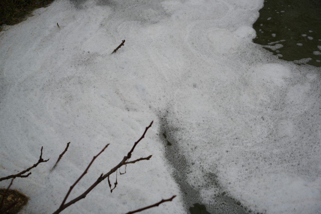 Köpüren dereden ağır kokular yükseliyor