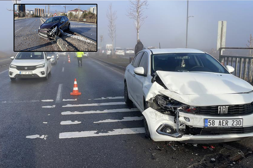 Sivas’ta zincirleme kaza! Çok sayıda araç birbirine girdi