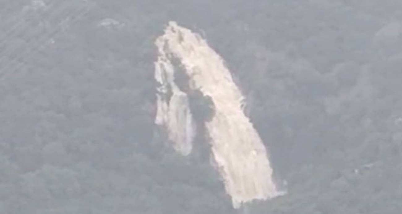 Sağanak yağmurdan sonra şaşırtan görüntü