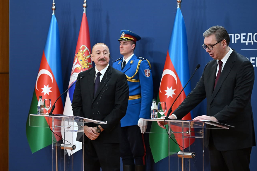 Azerbaycan Cumhurbaşkanı Aliyev Sırbistan’da