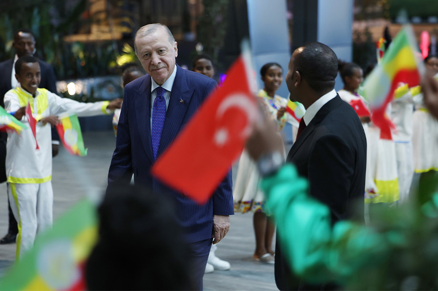 Cumhurbaşkanı Erdoğan’a Etiyopyalı çocuklardan coşkulu karşılama