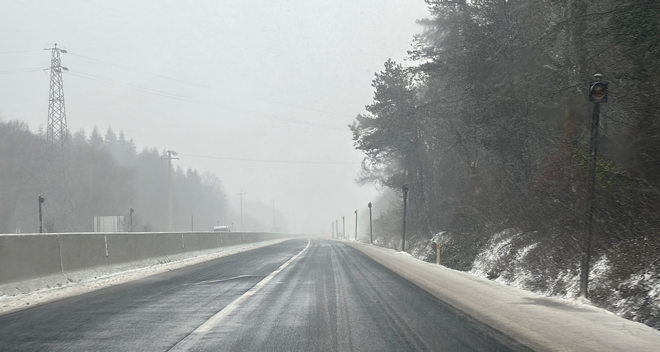 Bolu Dağı’nda kar yağışı başladı