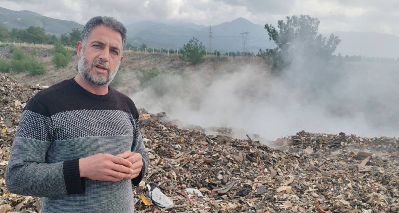 Bölge sakinleri il dışından taşınan çöpler, için yetkililerden çözüm istedi.