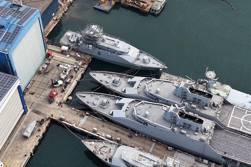 Katar için üretilen hücumbotları suya indirildi