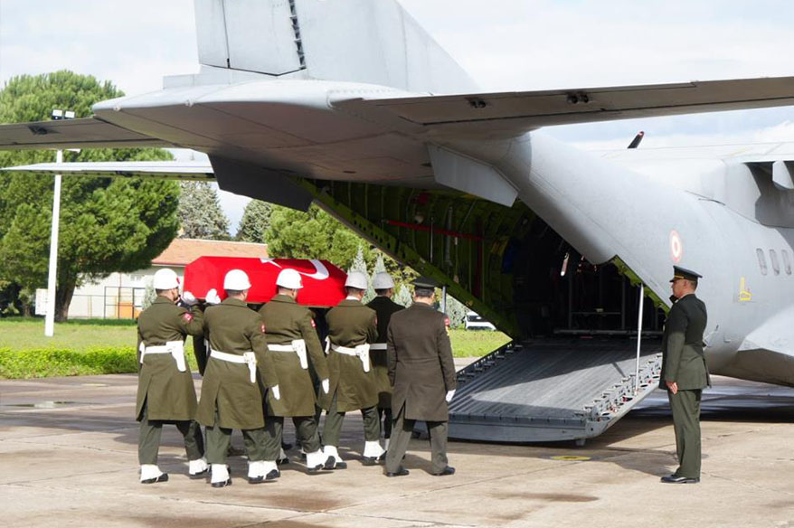 Şehit F-16 pilotunun cenazesi memleketine uğurlandı